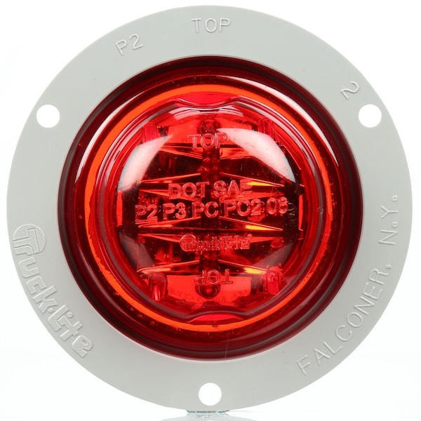 Truck-Lite Lamp Kit, Led Clearance/Marker, Series 10, 2-1/2 Sealed, W/ Gray Flange, W/ 93475 Plug, Pc Rated 10090R - main